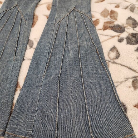Frankie B. Extra Wide Flare Leg Bell Bottoms XXS/0 - Picture 7 of 16
